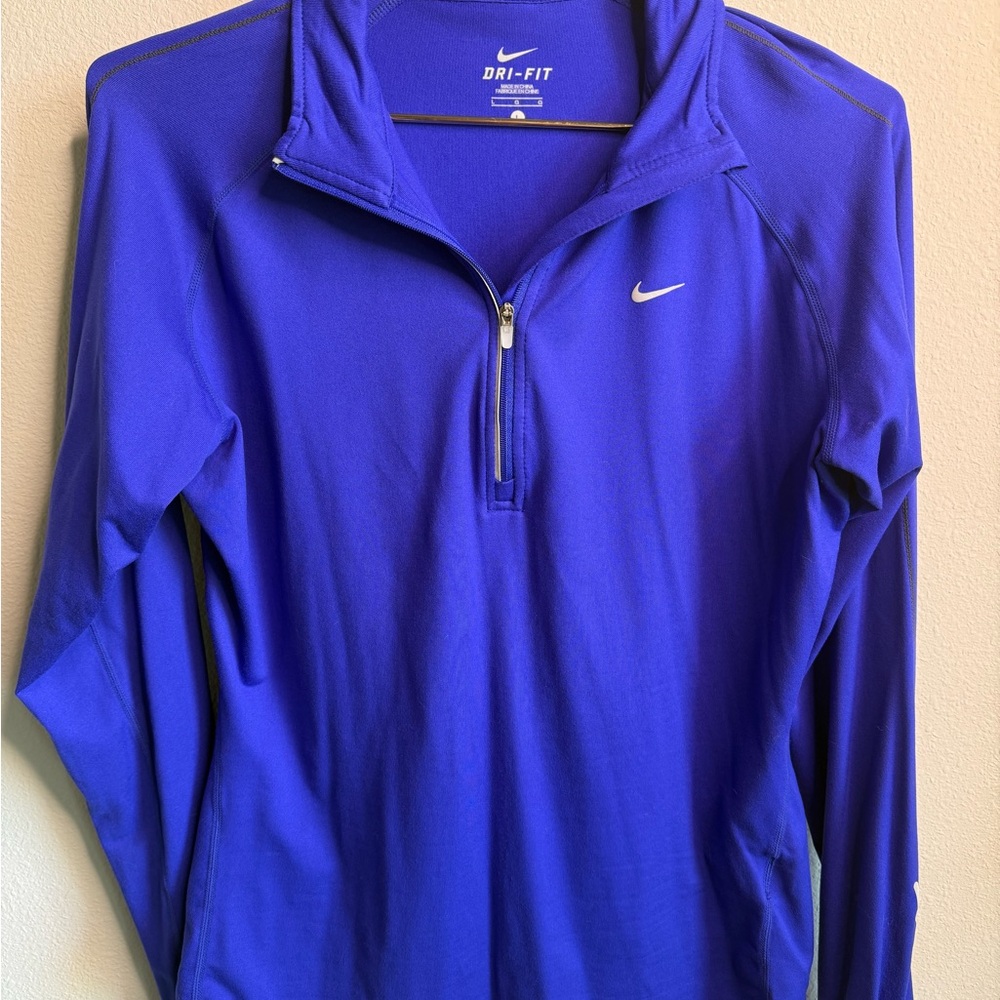 Nike Purpley Deep Blue Dri-FIT Half-Zip Pullover